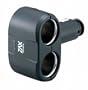Car Mate CZ206A 15 Amp 2-Way Auxiliary Socket Adapter - Pack of 1