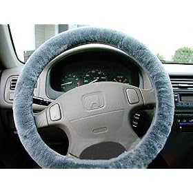New Sheepskin Fur Leather Steering Wheel Cover Available in 12 Colors