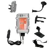 Powered 4in1 Multi Adapter Car / Auto Mount PDA Phone Holder for the HP iPAQ rx5915 - Gomadic Brand