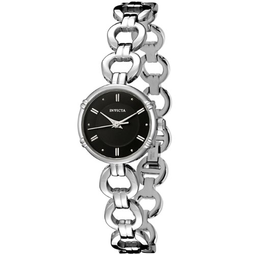 Invicta Women's 0037 Wildflower Collection Black Dial Stainless Steel Watch