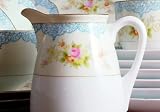 Review Noritake  / Noritake Blue and Yellow Floral Cup and Saucer