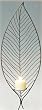 31" Wire Leaf Wall Decor / Candleholder