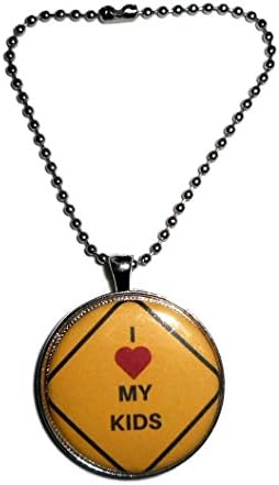 I Love My Kids Car Charm Hanging Ornament Pendant