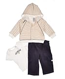 IMAGE OF GUESS Kids Boys TEE SHIRT -JKT - PANT SET, WHITE (6/9M)