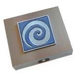 Blue Spiral Travel Jewelry Case