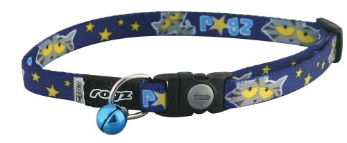 Rogz Catz Small 3/8-Inch Kiddy Cat Safeloc Breakaway Clip Adjustable Cat Collar