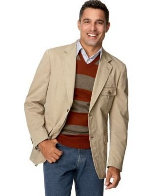 Izod Cotton Twill Blazer