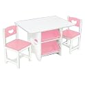 Heart Table Set with Pastel Bins