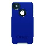 Otterbox Commuter Series Hybrid Case for iPhone 4 & 4S  - Retail Packaging - Zircon Blue/White