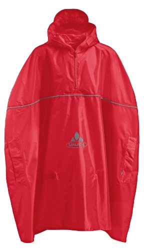 VAUDE Kinder Poncho Grody, red, M, 03937 Preisvergleich