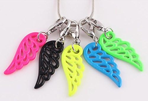 Candy Color PURPLE Wing Zipper Charm, PURPLE Lobster Clasp Charm For Purse, DIY Arts &amp; Craft Charm, Pendant, Zipper Pull Charm, Backpack, Keychain, Unique Charm, KandyCharmz