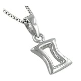 Sterling Silver Gemini Zodiac Symbol Pendant