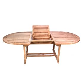 Teak Oval Extension Table
