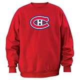 Montreal Canadiens Majestic Athletic Red Tek Patch Crewneck Sweatshirt