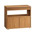 Beginnings Swivel-Top TV Stand - Oak