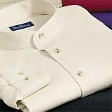 Banded Collar Textured Silk Long Sleeve Sport Shirt