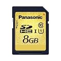 Panasonic RP-SDY08GE1K SDHC Memory Card UHS-I 8 GB Speed Class 10 60 MB/s Transfer Rate