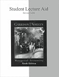 Student Lecture Aid for use with Managerial Accounting