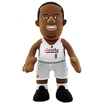 NBA Portland Trail Blazers Damian Lillard Player Plush Doll, Red, 6.5-Inch x 3.5-Inch x 10-Inch
