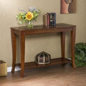 Cambria Brown Cherry Slate Sofa Table