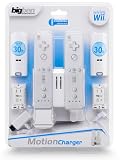 Kit Wii : 2 batteries + 2 capots + double socle de charge (compatible Wii Motion Plus) (Couleur aléatoire : Noir/Blanc)