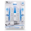 Kit Wii : 2 batteries + 2 capots + double socle de charge (compatible Wii Motion Plus) (Couleur al�atoire : Noir/Blanc)
