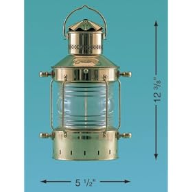Den Hann Boat Anchor Oil Lamp (Oil, 5-Inch Lens) by Boat Anchors