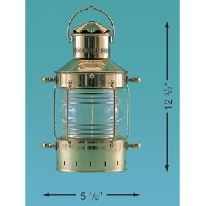 Den Hann Boat Anchor Oil Lamp (Oil, 5-Inch Lens) by
