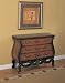 Masterpiece Pierced Apron Hall Chest - Faux Warm Pecan & Hand Painted By Powell Furniture