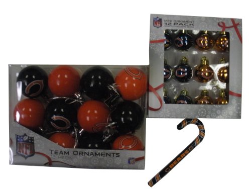 Chicago Bears Ornament Set - 25 Ornaments Total