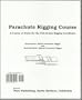Parachute Rigging Course: A Course of Study for the FAA Senior Rigging Certificate
