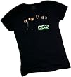 Shadow Cast -- CSI: Crime Scene Investigation Crop Sleeve Fitted Juniors T-Shirt