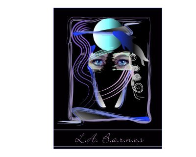 Seeing the mystical Fantasy Giclee Poster Print by Lori Barnes, 10x8