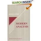 Modern Analysis (Studies in Advanced Mathematics) by Kenneth L. Kuttler