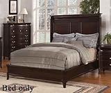 Queen Size Bed in Rich Espresso Finish