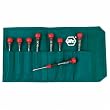 Wiha 26193 Slotted and Phillips Screwdriver Set with Soft PicoFinish Handle, 8-Piece