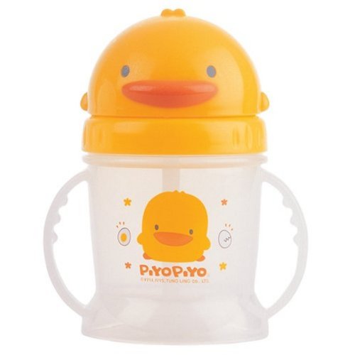 Piyo Piyo Anti Bacterial Training Cup with Sliding Top and *BONUS* Tooth Tissue Picture