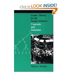 Game Theory in the Social Sciences, Vol. 1: Concepts and Solutions