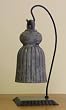 Antique Black Ceramic Tassel Bell with Iron Stand