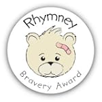 100 Rhymney Bear Bravery Badges Great...