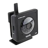 Black Tenvis Wireless WiFi Indoor IP Network Mini Camera 2-Audio IR Night Vision 12m DDNS remote view, iphone smart phone view,built in webserver thumbnail