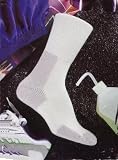  : Thorlo Unisex Thick Cushion Running Crew Sock, White/Platinum, Sock Size 9