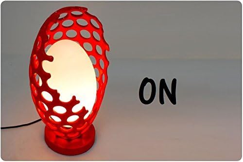 Upscale RED Modern Contemporary Art LARGE TABLE / FLOOR Lamp "Courage" : Modern Home Ceiling Light Fixture Flush Mount, Pendant Light Chandeliers Lighting for Study Room or Office , Kitchen , Dining Room , Bedroom , Living Room