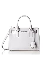 Michael Kors Bolso asa de mano Dillon Small Saffiano Satchel (Gris Claro)