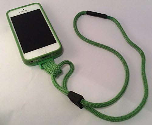 Lanyard or Hook Iphone 5 & 5s Case with Easel Green 4 in 1 Retention Kit