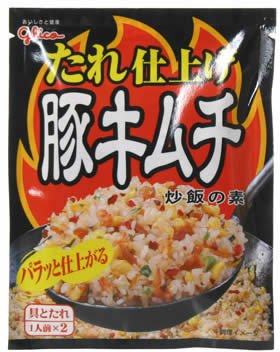 グリコ たれ仕上げ炒飯の素 豚キムチ炒飯 1人前×2パック