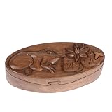 All Natural Handmade Puzzle Box - Frog Design by 