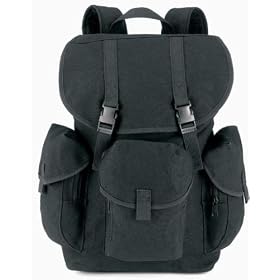 Black Canvas Outfitter Rucksack