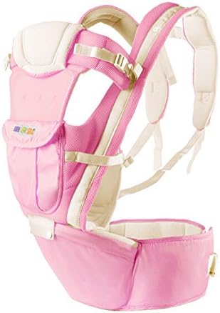 Zasa Breathable Kid Toddler Hipseat Children Baby Carrier with Hip Seat Collection Sea Skipper Travel Stowaway (Pink)