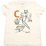 Urban ABC Letter 'C' on Short Sleeve Toddler Fine Jersey T-shirt